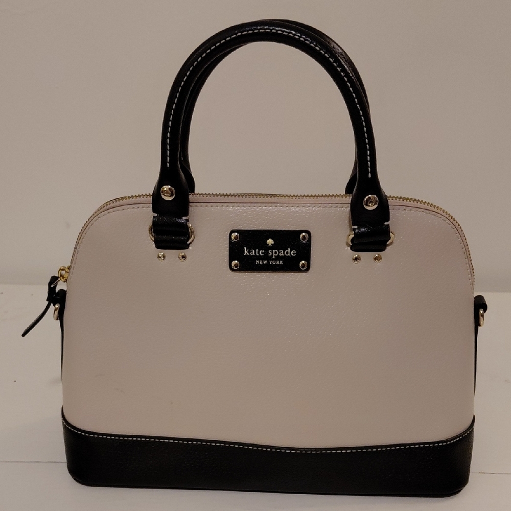 Kate Spade Two-Tone Black and Cream Satchel